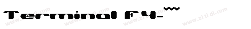 Terminal F4字体转换